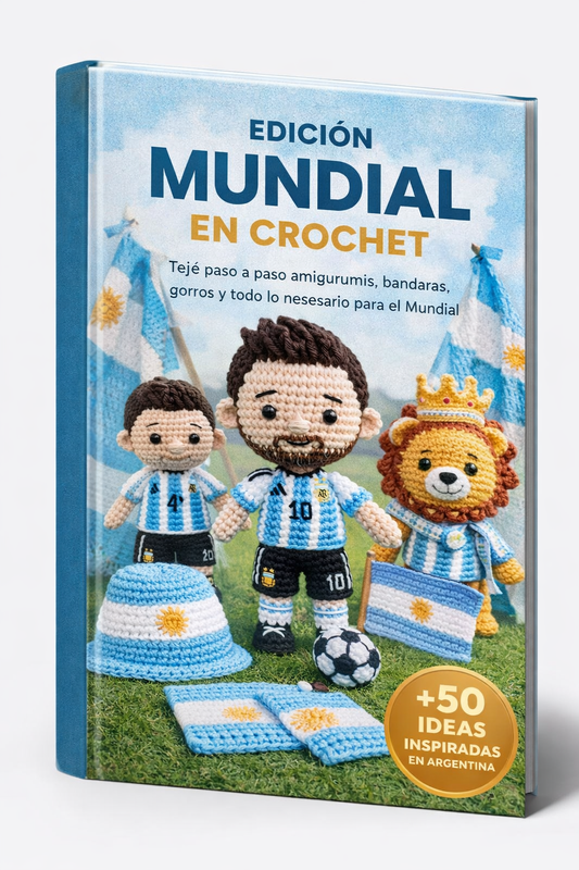 EDICION MUNDIAL EN CROCHET + 5 BONOS DE REGALO 🎁