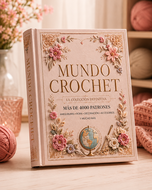 Mundo Crochet: crea piezas incribles 🌸 +🎁 7 bonus de regalo 🎁
